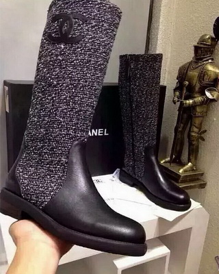 CHANEL Knee-high boots Lined with fur Women--020